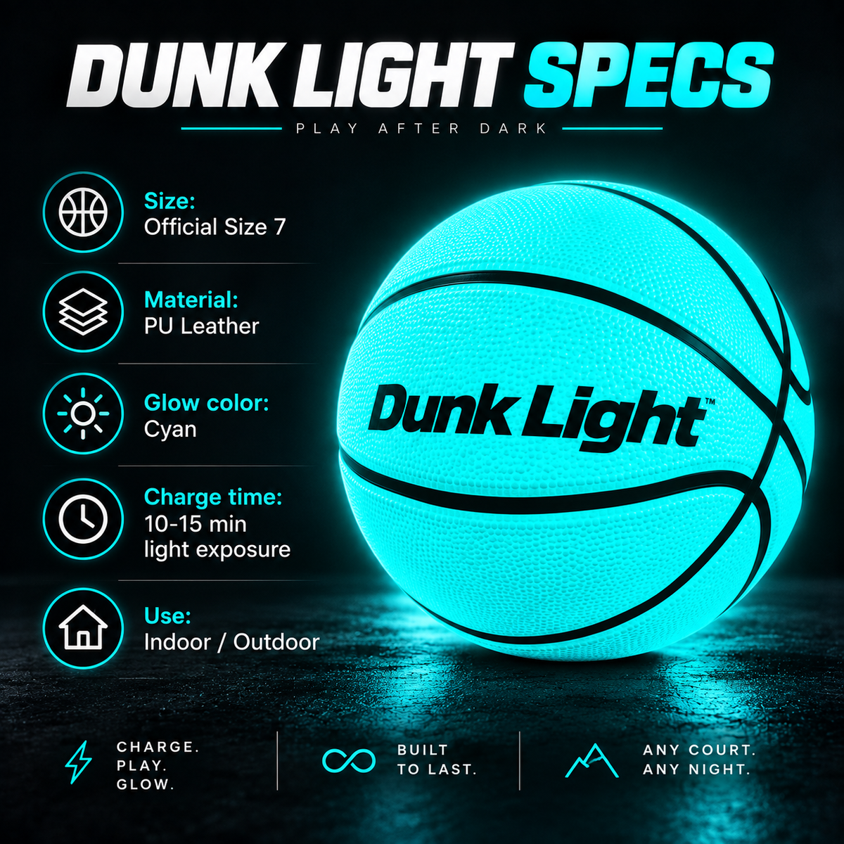 Dunk Light™ Glow Basketball
